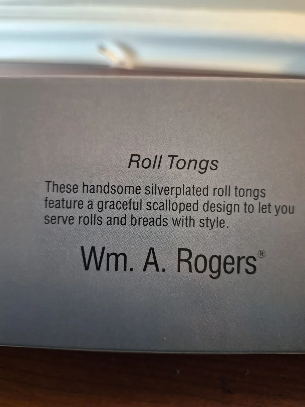 Nwt Oneida Silverplated Roll Tongs For W.M Rogers